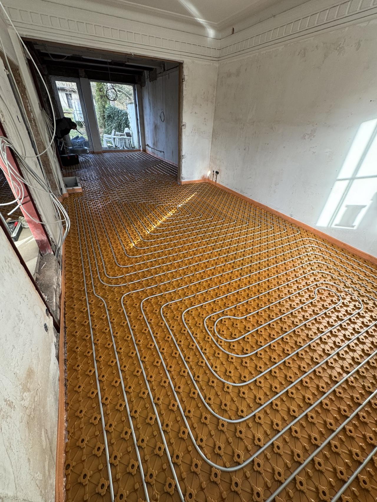 Referenzbild für Flächenheizung in einem größeren Raum